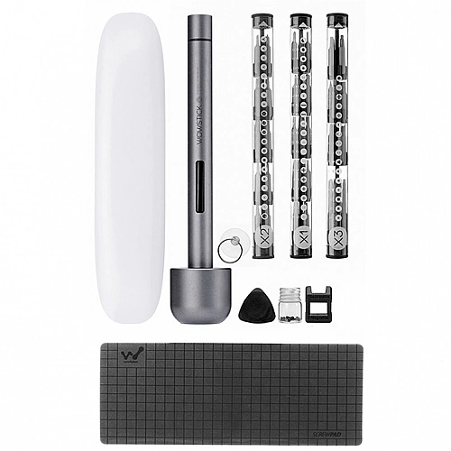 Электрическая отвертка Xiaomi Wowstick 1F+ набор, Серый