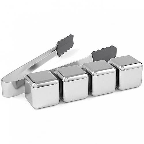 Охлаждающие камни для напитков Xiaomi Circle Joy Stainless Steel Ice Cubes (CJ-BK03) 4 шт