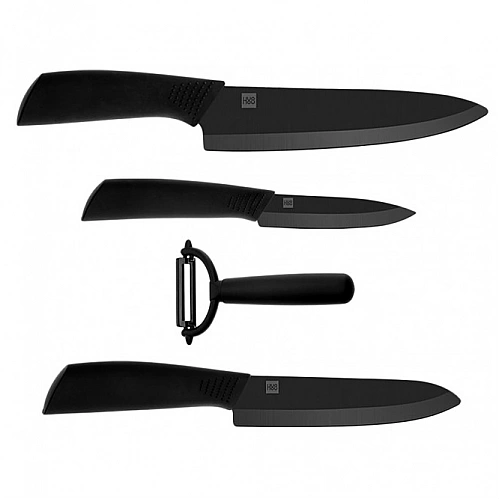 Набор ножей Xiaomi Huo Hou Nano Ceramic Knife 4 шт. (HU0010) Black
