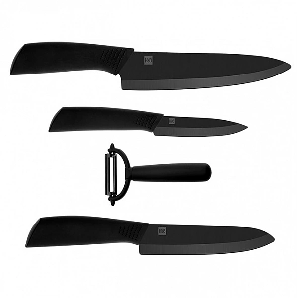 Набор ножей Xiaomi Huo Hou Nano Ceramic Knife 4 шт. (HU0010) Black