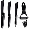 Набор ножей Xiaomi Huo Hou Nano Ceramic Knife 4 шт. (HU0010) Black