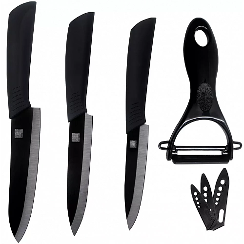 Набор ножей Xiaomi Huo Hou Nano Ceramic Knife 4 шт. (HU0010) Black
