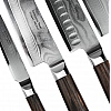 Набор ножей из дамасской стали Xiaomi Huo Hou Set of 5 Damascus Knife Sets (4 ножа + подставка) (HU0073)
