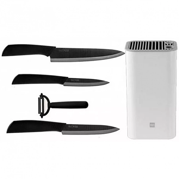 Набор ножей Xiaomi Huo Hou Nano Ceramic Knife 5in1 (с подставкой)