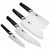 Набор ножей Xiaomi Huo Hou Fire Waiting Steel Knife Set с подставкой (4 шт) HU0033