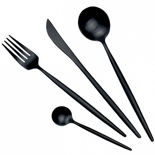 Набор столовых приборов Xiaomi Maison Maxx Stainless Steel Cutlery Set (Black)