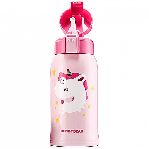 Детский термос Xiaomi Cup Bear 3D Retro Cute Pet 600 ml Pink Unicorn