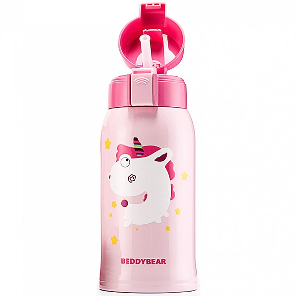 Детский термос Xiaomi Cup Bear 3D Retro Cute Pet 600 ml Pink Unicorn